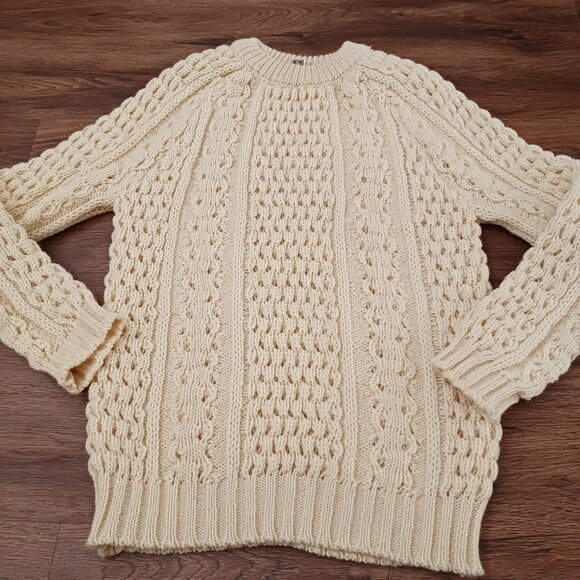 Thick chunky heavy woolly authentic Irish fisherman sweater by Malinmor - Picture 1 of 4